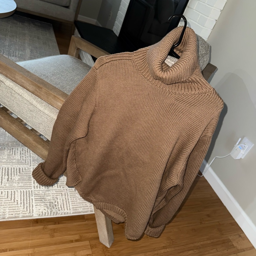 MONSE Brown Turtleneck Sweater